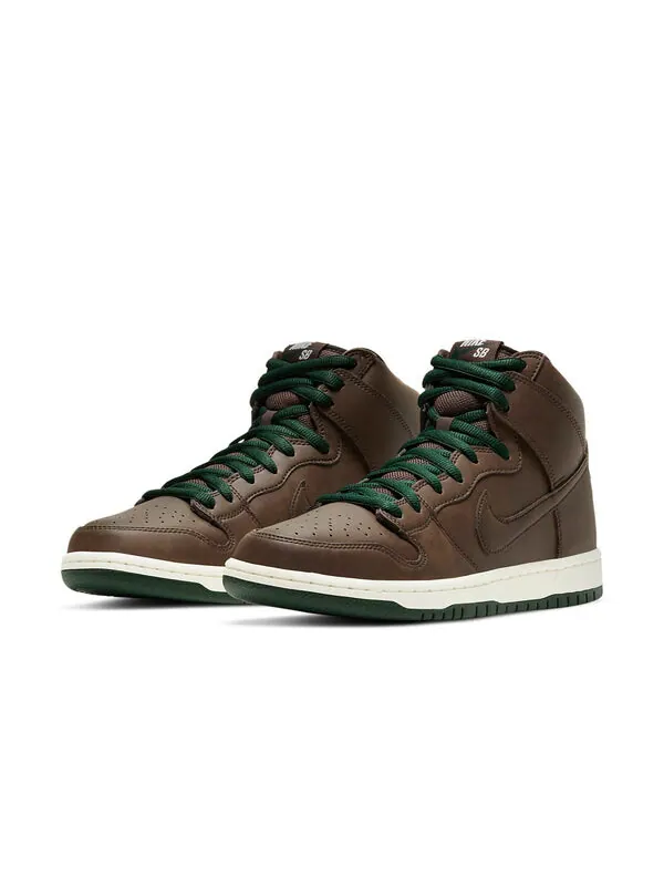 Кроссовки sb dunk высокие Nike — изображение 3 из 4, коричневый/зеленый