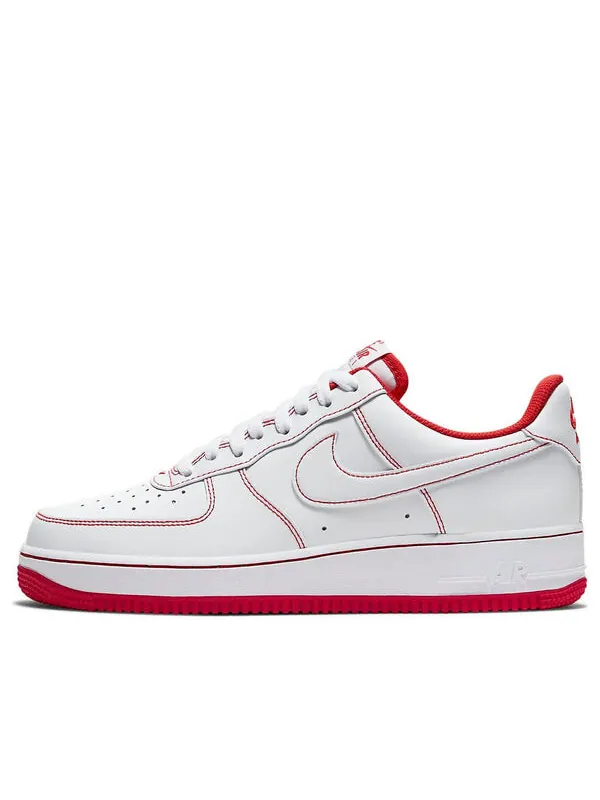 Кроссовки air force 1 '07 'contrast stitch - white university red' Nike — изображение 1 из 4, белый/красный