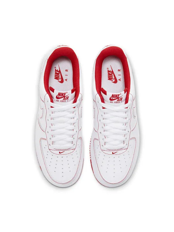 Кроссовки air force 1 '07 'contrast stitch - white university red' Nike — изображение 4 из 4, белый/красный