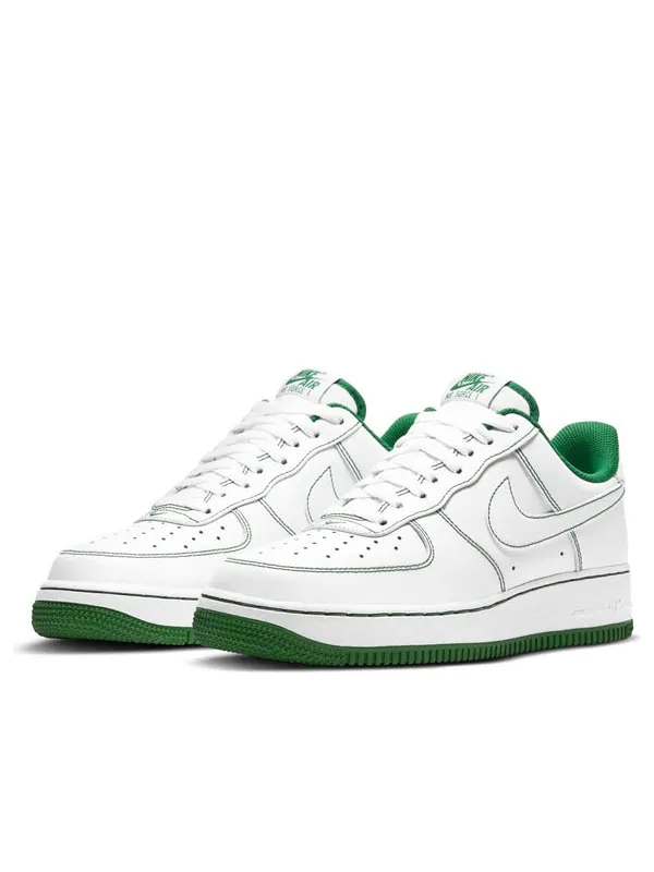 Кроссовки air force 1 '07 'contrast stitch - white pine green' Nike — изображение 3 из 4, белый/зеленый