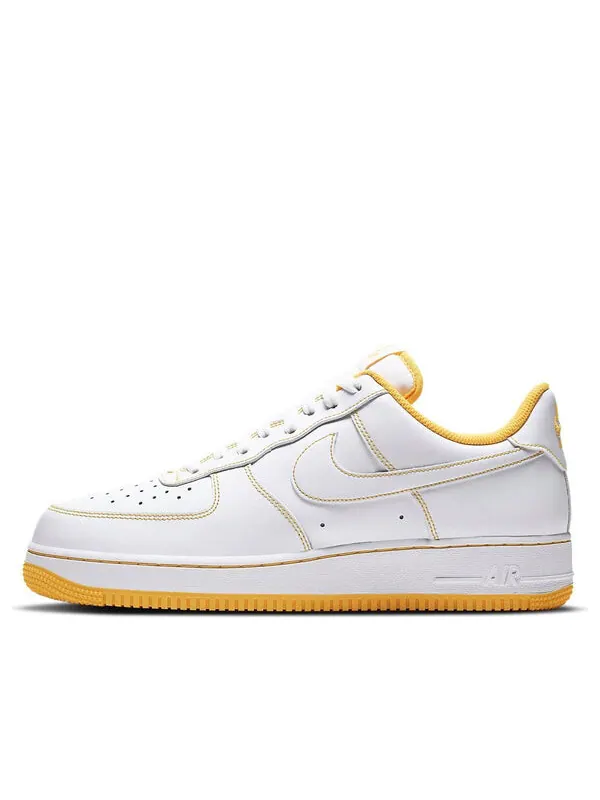 Кроссовки air force 1 '07 'contrast stitch - white laser orange' Nike — изображение 1 из 4, белый/желтый