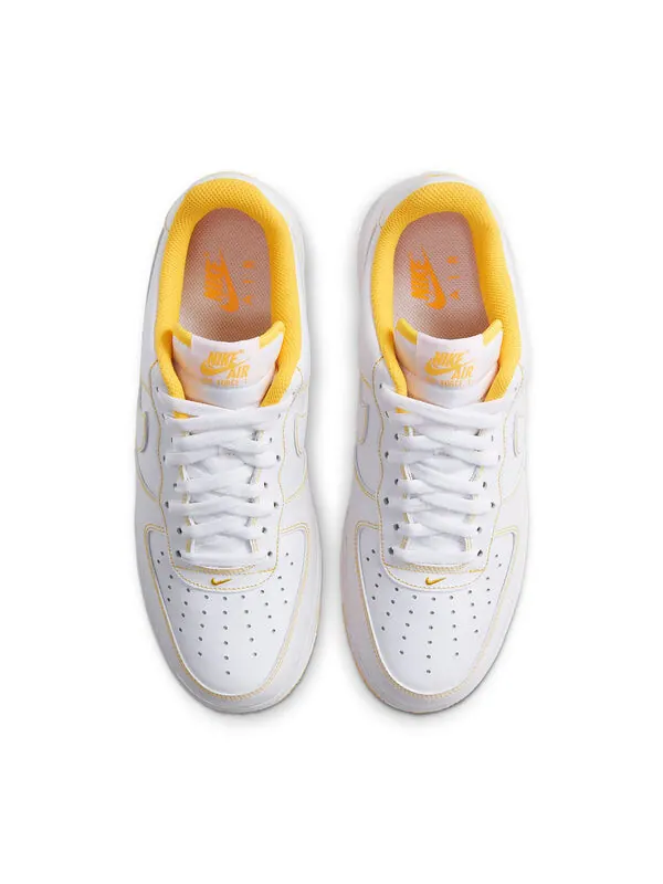 Кроссовки air force 1 '07 'contrast stitch - white laser orange' Nike — изображение 4 из 4, белый/желтый