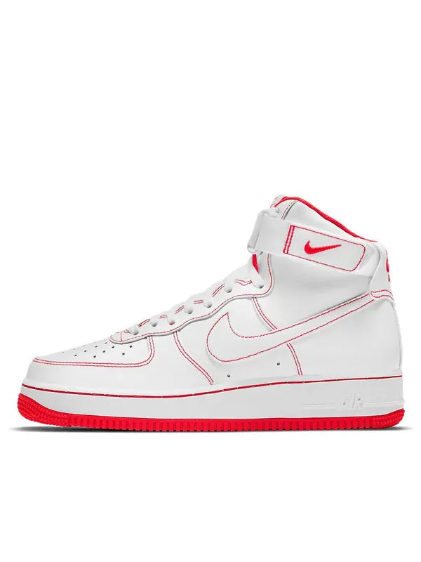 Кроссовки air force 1 high '07 'university red' Nike — изображение 1 из 4, белый/красный