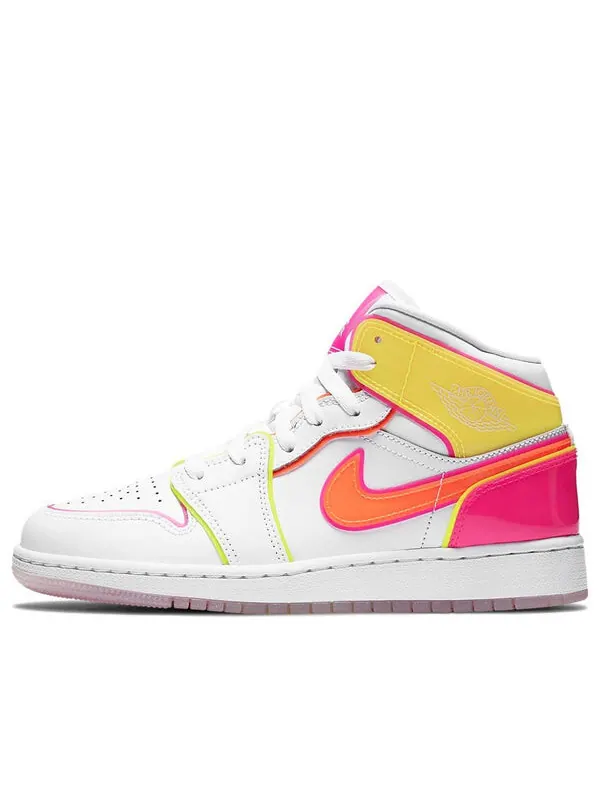 Кроссовки 1 средний размер Air Jordan — изображение 1 из 4, белый//розовый