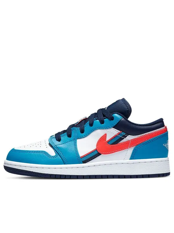 Кроссовки 1 низкие Air Jordan — изображение 1 из 4, белый//синий