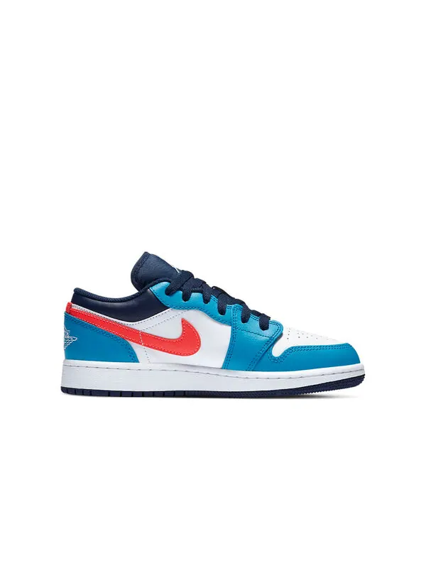 Кроссовки 1 низкие Air Jordan — изображение 2 из 4, белый//синий