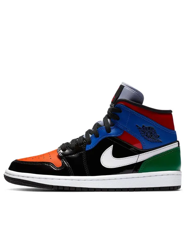 Кроссовки 1 mid se 'multi patent' Air Jordan — изображение 1 из 4, черный/красный