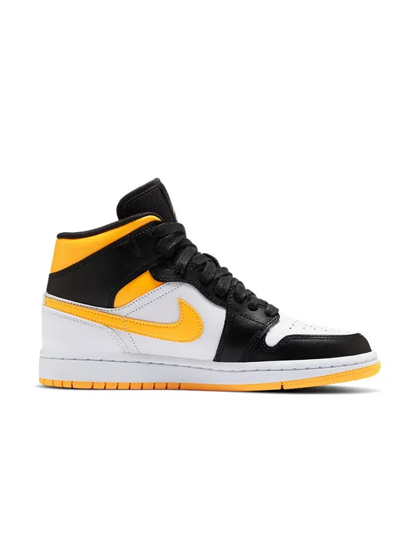 Кроссовки 1 средний размер Air Jordan — изображение 2 из 4, белый/оранжевый/черный