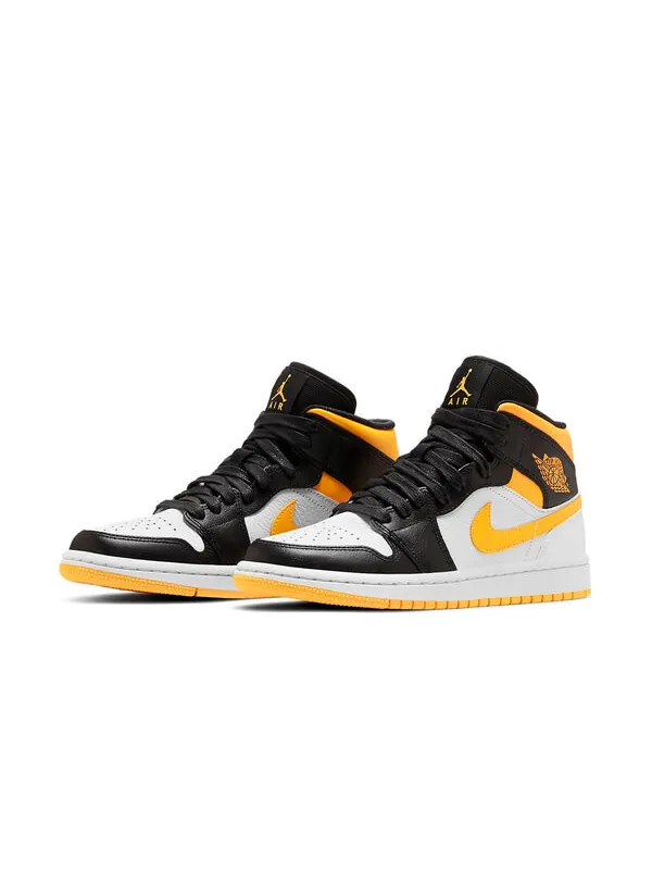 Кроссовки 1 средний размер Air Jordan — изображение 3 из 4, белый/оранжевый/черный