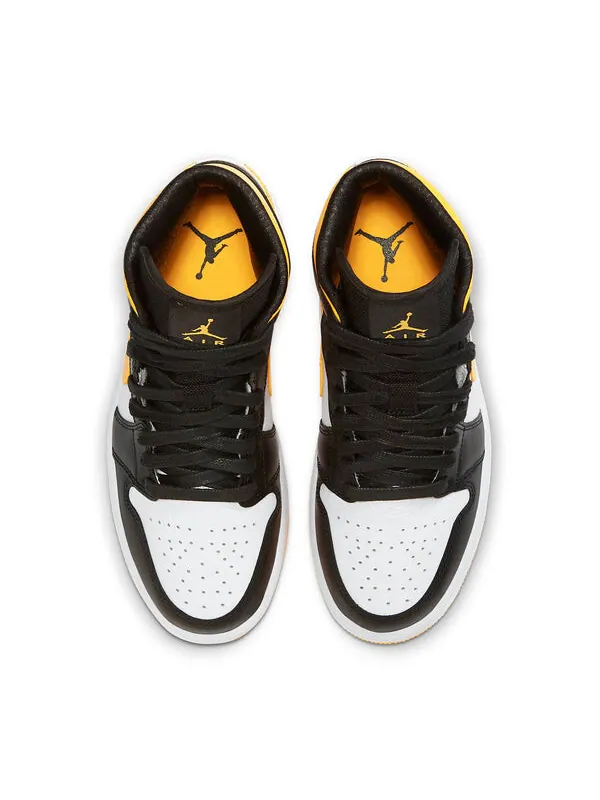 Кроссовки 1 средний размер Air Jordan — изображение 4 из 4, белый/оранжевый/черный