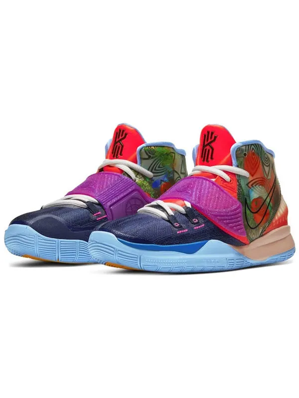 Кроссовки kyrie 6 preheat 'heal the world' Nike — изображение 3 из 4, красный/синий