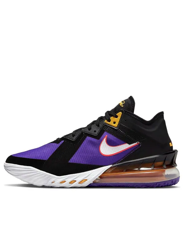 Кроссовки lebron 18 низкие Nike — изображение 1 из 4, черный/фиолетовый/желтый