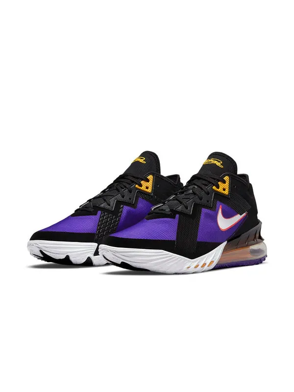 Кроссовки lebron 18 низкие Nike — изображение 3 из 4, черный/фиолетовый/желтый