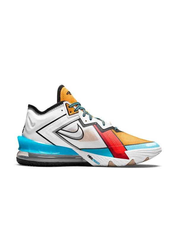 Кроссовки lebron 18 низкие Nike — изображение 2 из 4, белый/синий/желтый