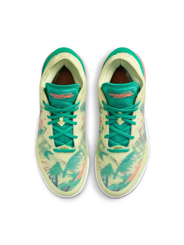 Кроссовки lebron 18 низкие Nike — изображение 4 из 4, зеленый/желтый/оранжевый