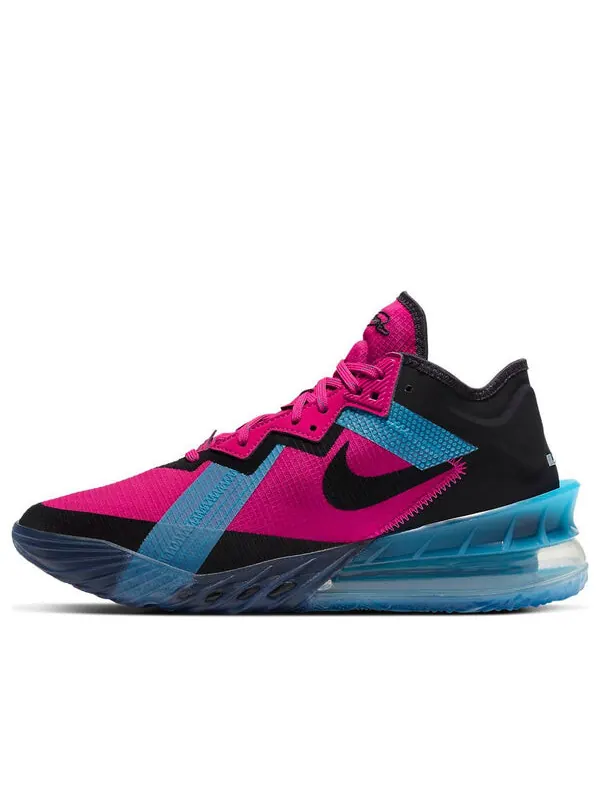 Кроссовки lebron 18 low 'neon nights' Nike — изображение 1 из 4, черный/розовый/синий