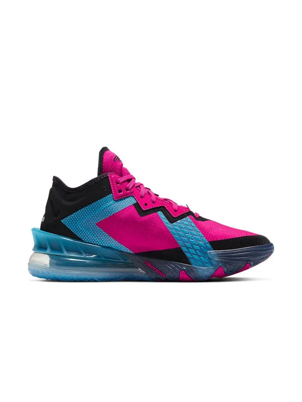 Кроссовки lebron 18 low 'neon nights' Nike — изображение 2 из 4, черный/розовый/синий