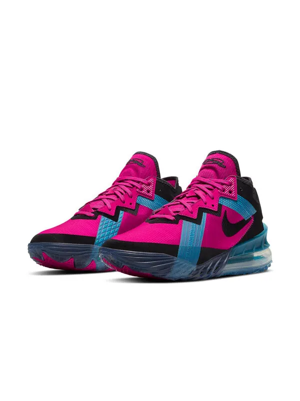 Кроссовки lebron 18 low 'neon nights' Nike — изображение 3 из 4, черный/розовый/синий