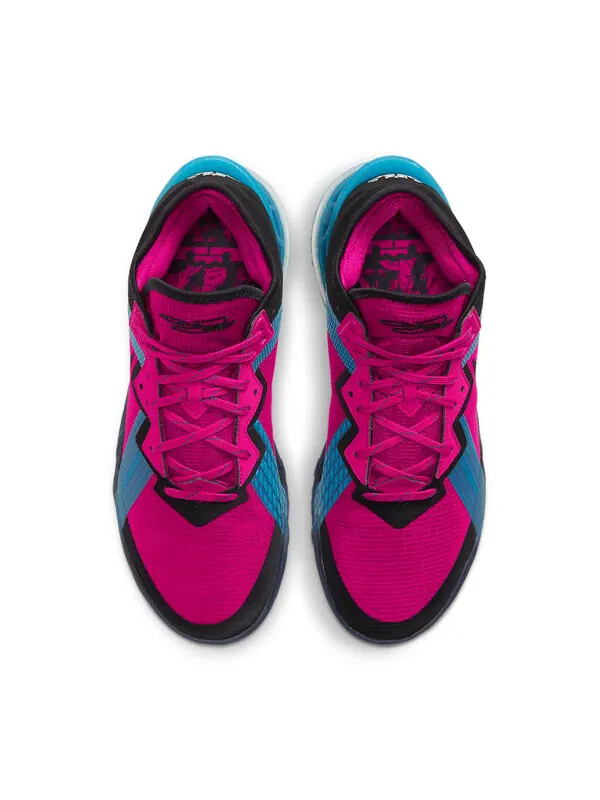 Кроссовки lebron 18 low 'neon nights' Nike — изображение 4 из 4, черный/розовый/синий