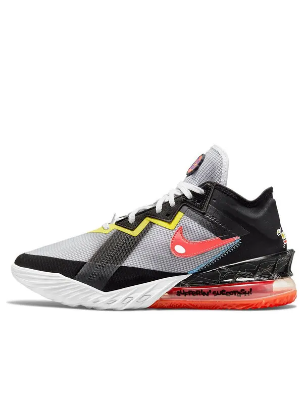 Кроссовки space jam x lebron 18 low ep Nike — изображение 1 из 4, черный/серый/розовый