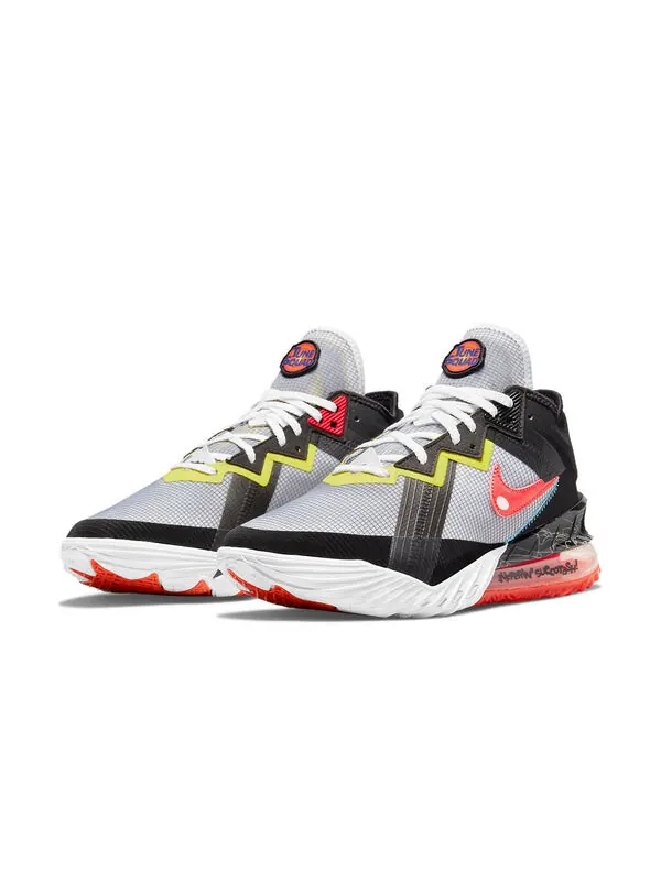 Кроссовки space jam x lebron 18 low ep Nike — изображение 3 из 4, черный/серый/розовый