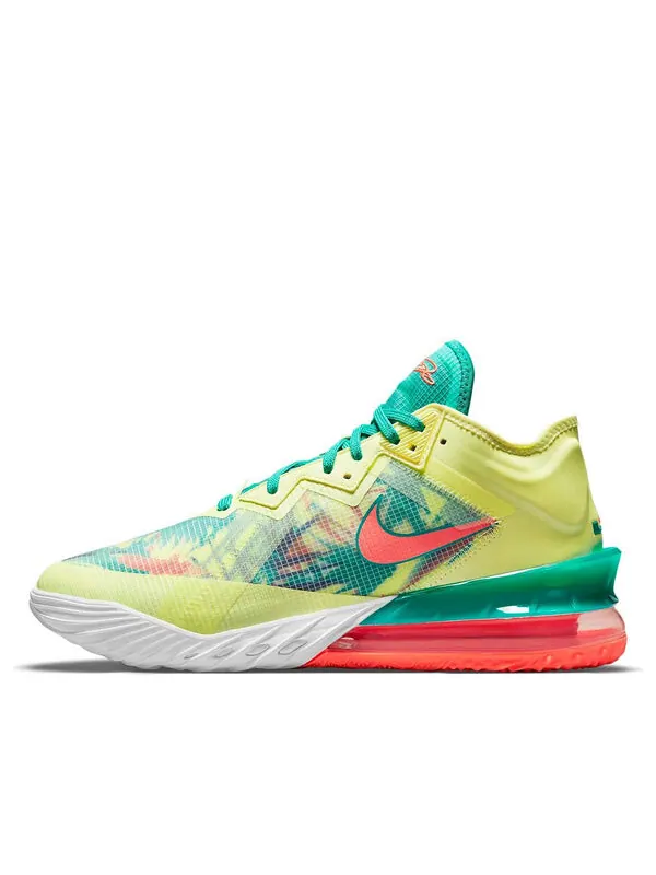 Кроссовки lebron 18 low ep Nike — изображение 1 из 4, белый/яркий-зеленый