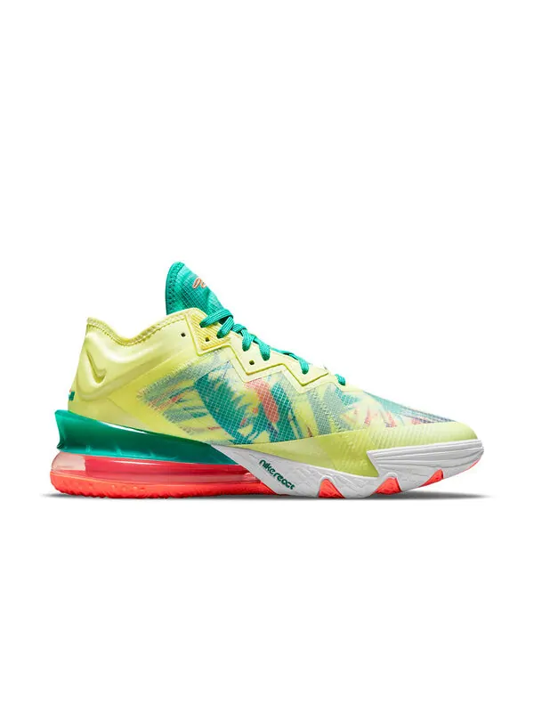Кроссовки lebron 18 low ep Nike — изображение 2 из 4, белый/яркий-зеленый