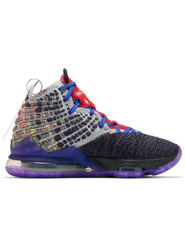 Кроссовки Nike LeBron 17 EP 'What The' — изображение 2 из 4, зеленый