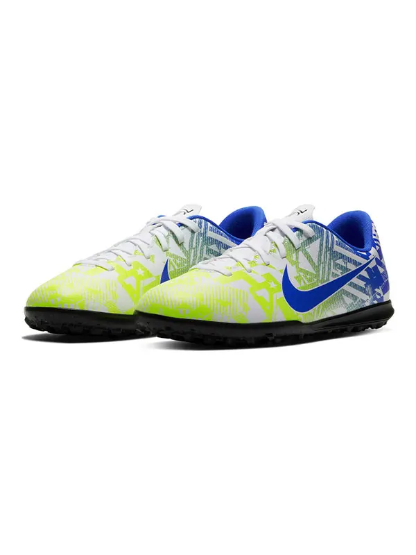 Кроссовки jr vapor 13 club njr tf turf 'white racer blue volt' Nike — изображение 3 из 4, белый/синий