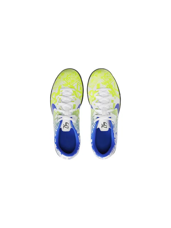 Кроссовки jr vapor 13 club njr tf turf 'white racer blue volt' Nike — изображение 4 из 4, белый/синий