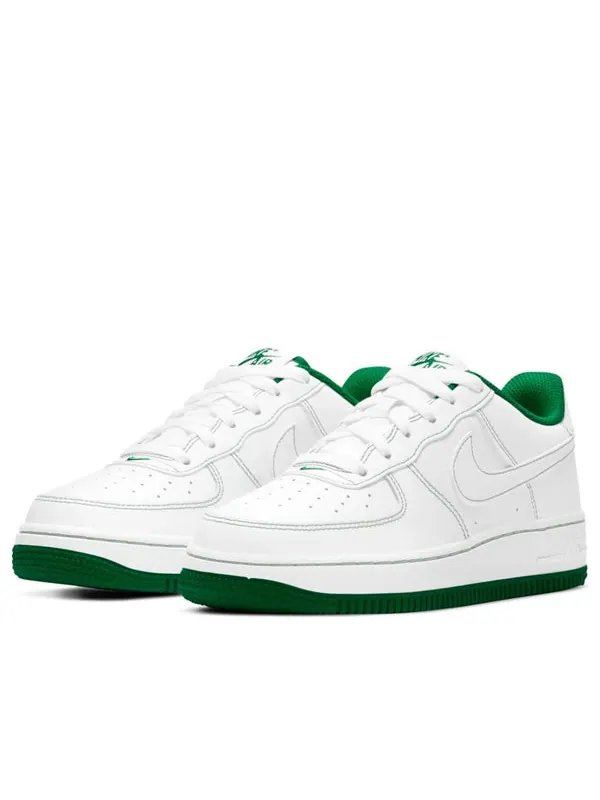 Кроссовки air force 1 '07 low 'contrast stitch - white pine green' Nike — изображение 3 из 4, белый/зеленый