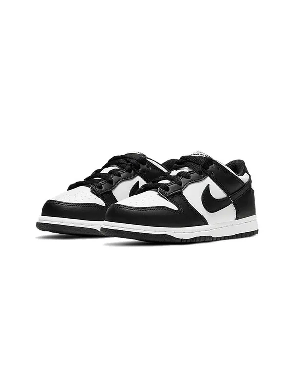 Кроссовки Nike Dunk Low 'Black White' CW1588-100 Kids — изображение 3 из 4, черный