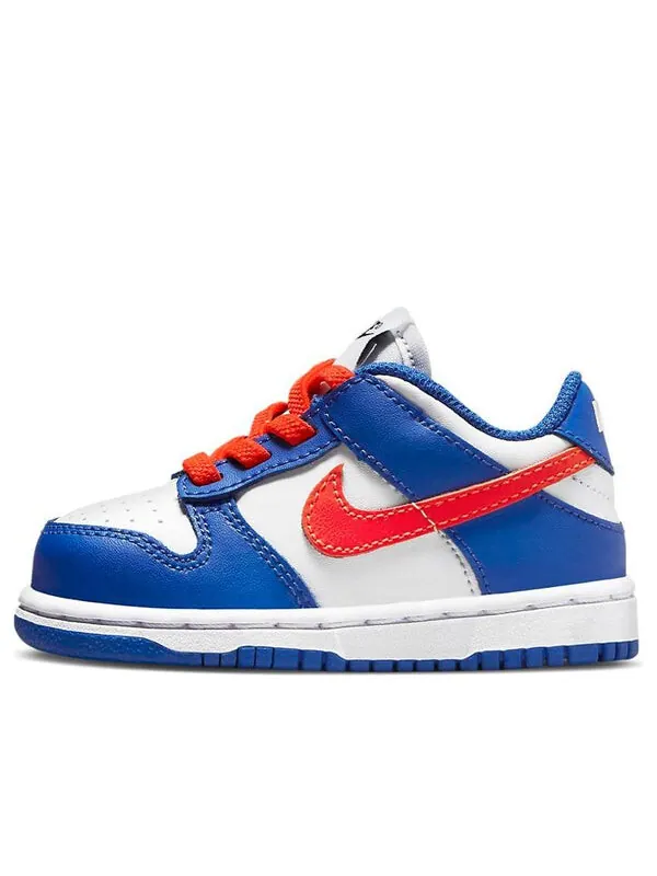 Кроссовки данк лоу Nike — изображение 1 из 4, белый/синий/оранжевый