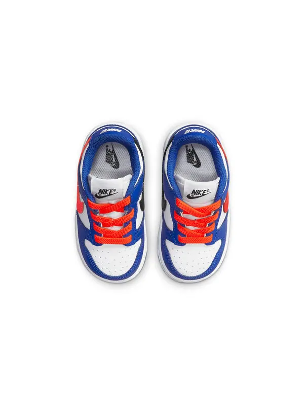 Кроссовки данк лоу Nike — изображение 4 из 4, белый/синий/оранжевый