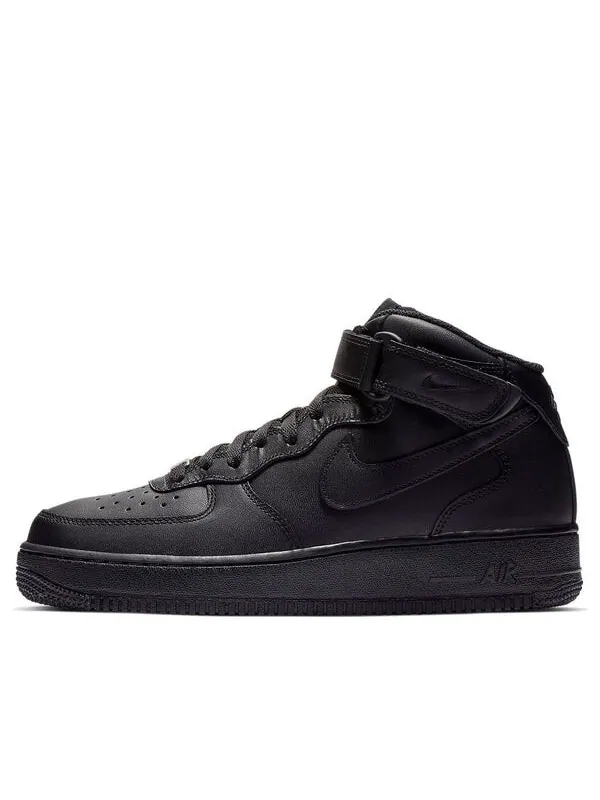Кроссовки Nike Air Force 1 Mid '07 'Triple Black' — изображение 1 из 5, черный