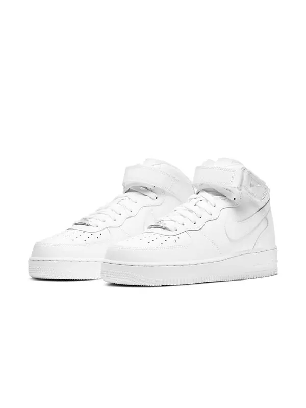 Кроссовки Nike Air Force 1 Mid '07 'Triple White' — изображение 3 из 4, белый
