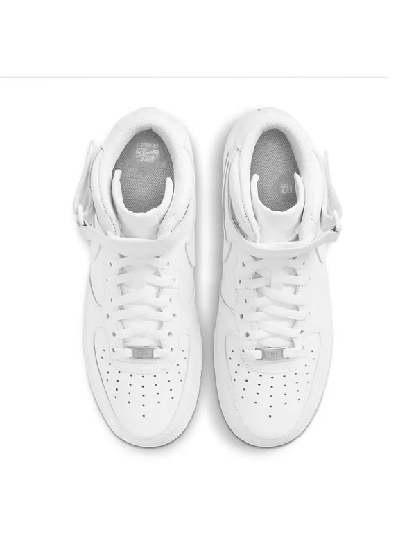 Кроссовки Nike Air Force 1 Mid '07 'Triple White' — изображение 4 из 4, белый