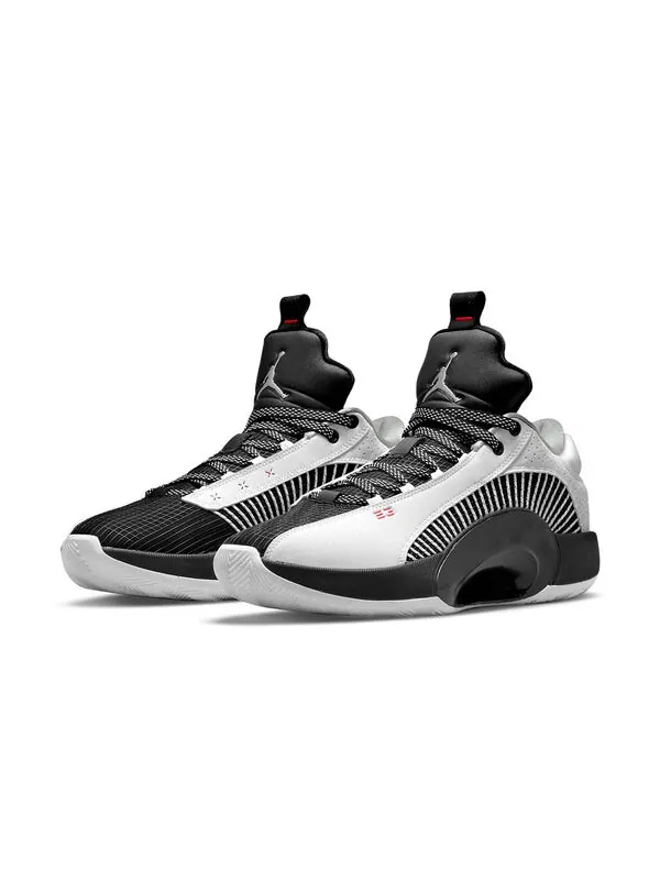 Кроссовки 35 низкие pf Air Jordan — изображение 3 из 4, белый/черный/красный