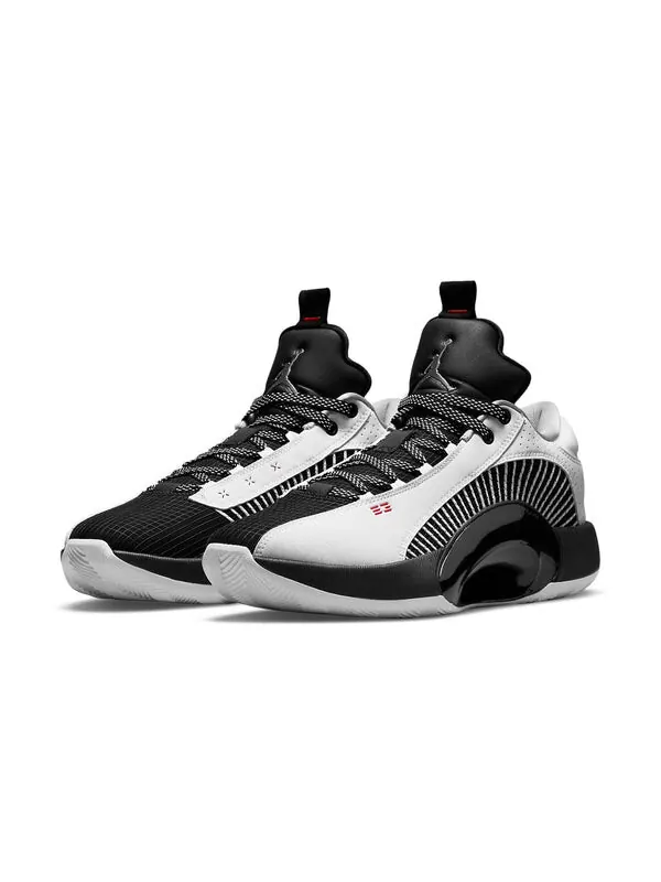 Кроссовки 35 низкие Air Jordan — изображение 3 из 4, черный/белый/красный