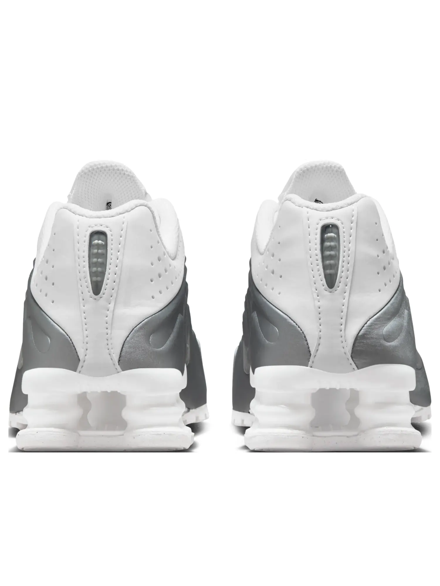 Кроссовки (GS) Nike Shox R4 'White Metallic Silver' — изображение 3 из 7, белый