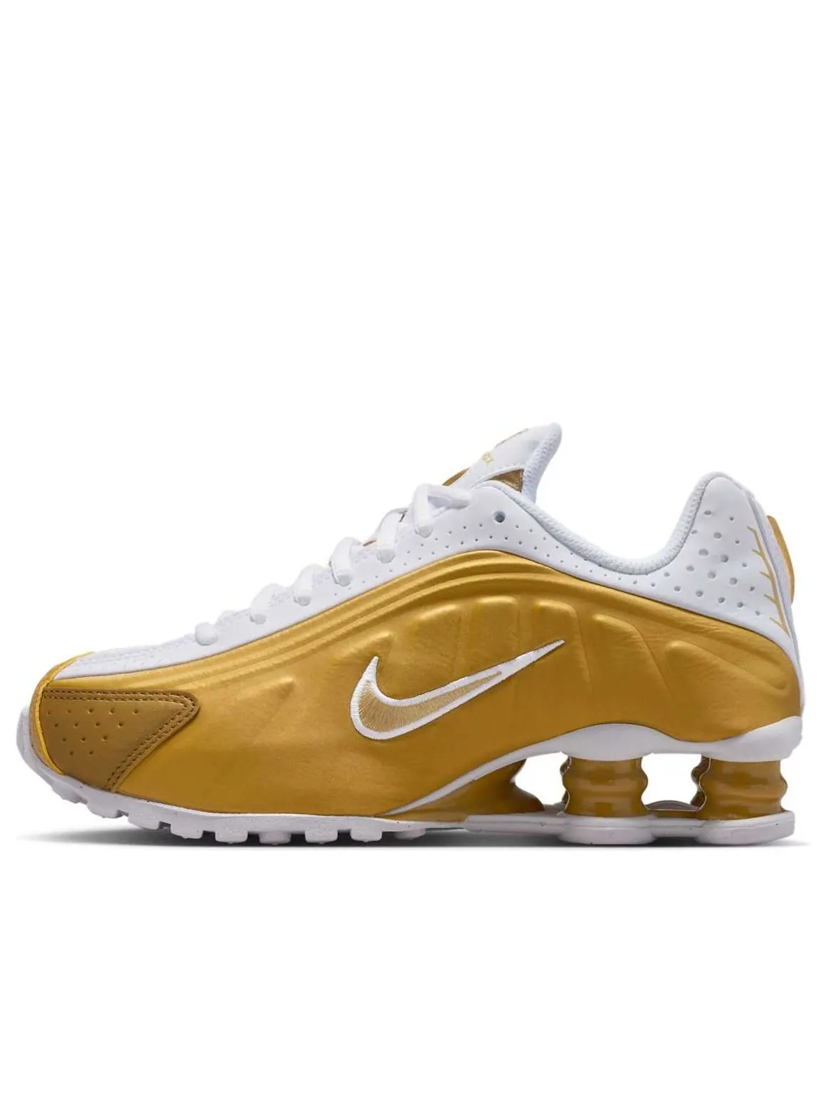 Кроссовки (GS) Nike Shox R4 'Metallic Gold White' — изображение 1 из 6, золото