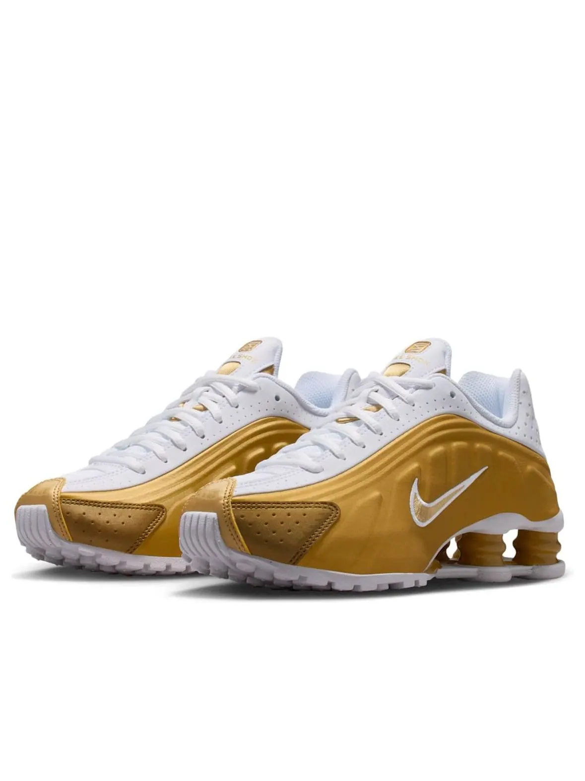 Кроссовки (GS) Nike Shox R4 'Metallic Gold White' — изображение 4 из 6, золото