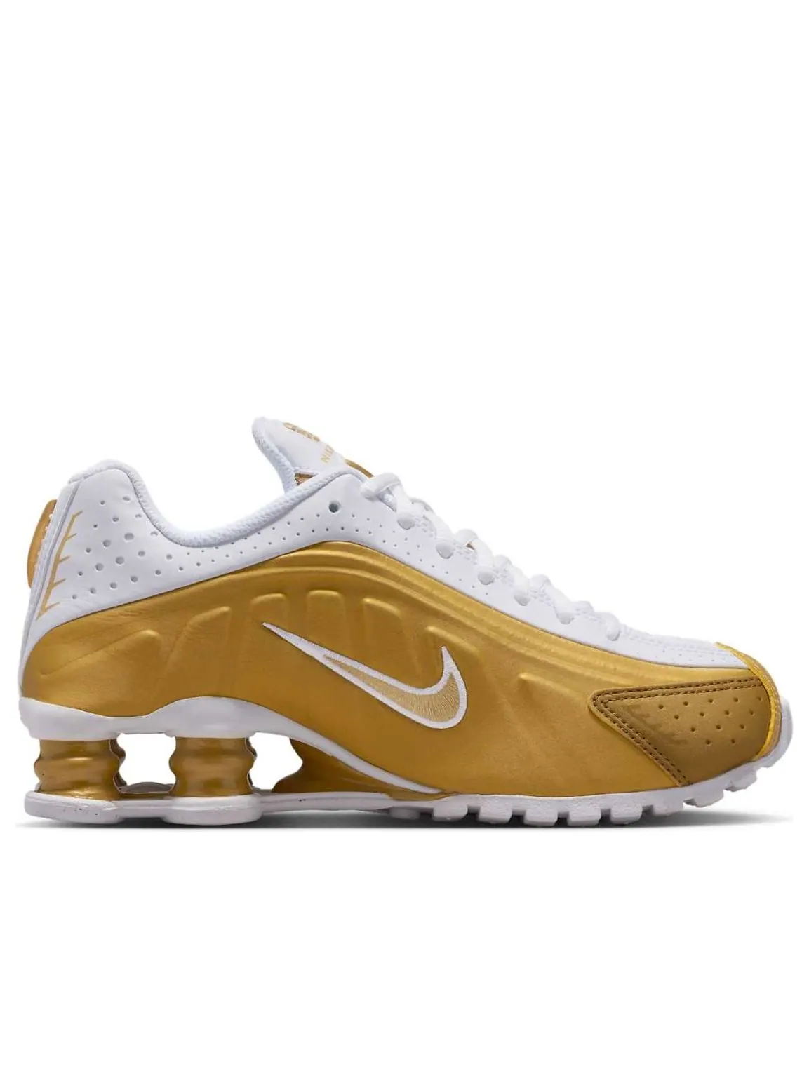 Кроссовки (GS) Nike Shox R4 'Metallic Gold White' — изображение 6 из 6, золото