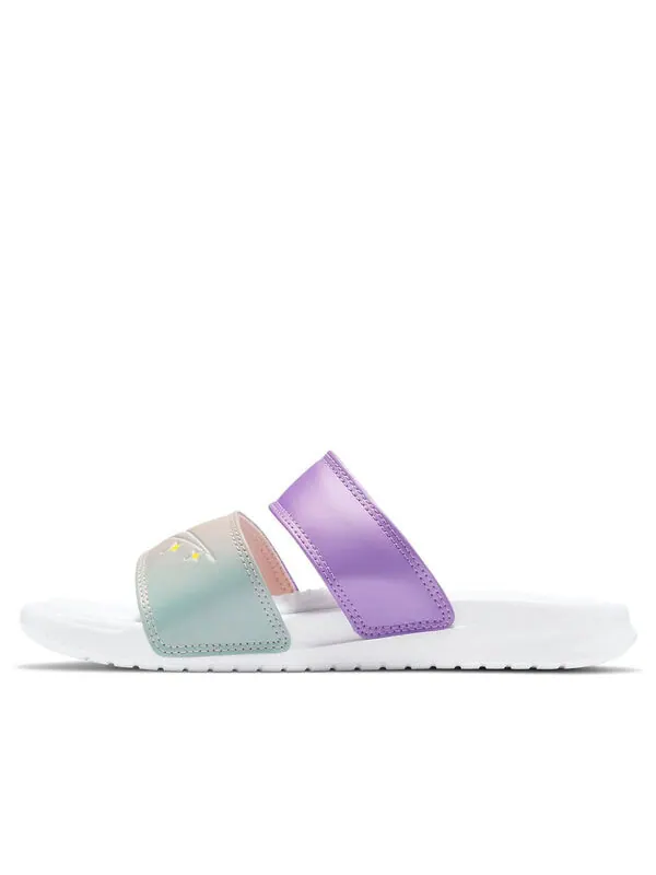 Тапочки benassi duo ultra slide 'purple star' Nike