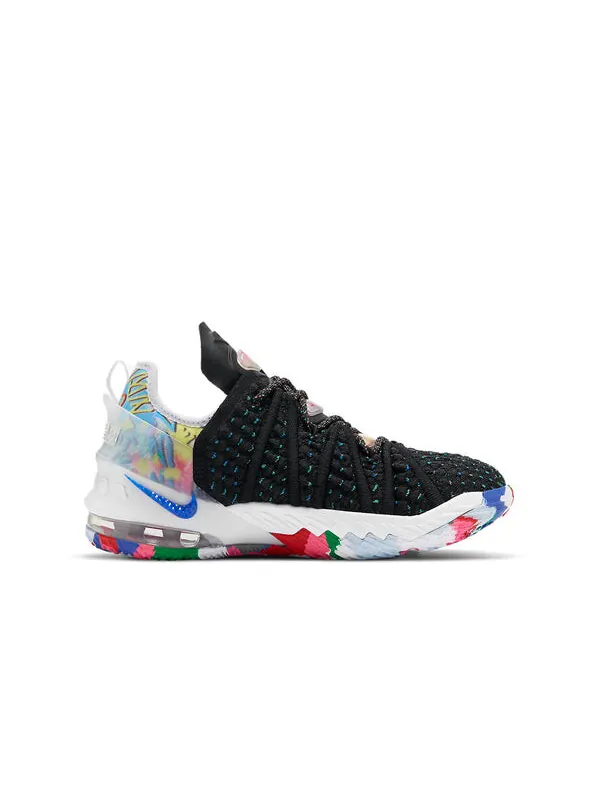 Кроссовки леброн 18 Nike — изображение 2 из 4, черный/белый/розовый