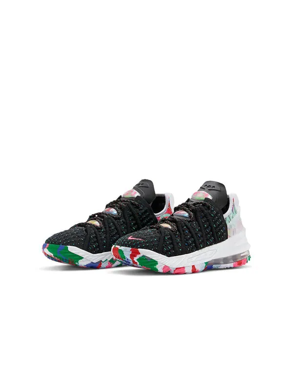 Кроссовки леброн 18 Nike — изображение 3 из 4, черный/белый/розовый