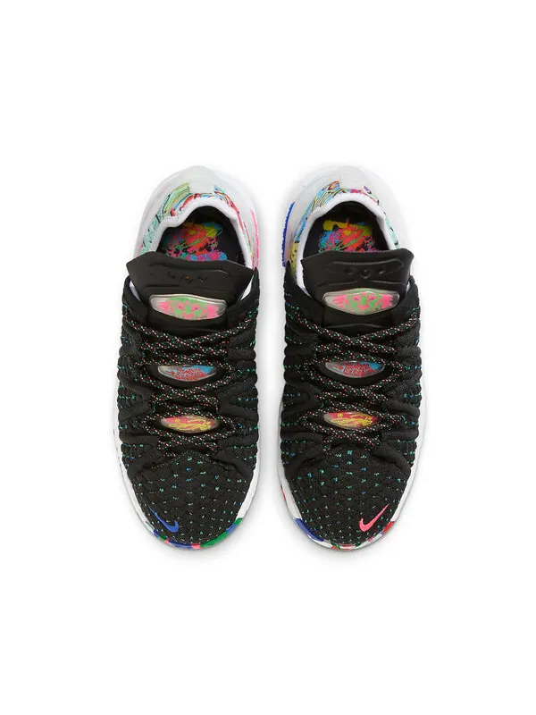 Кроссовки леброн 18 Nike — изображение 4 из 4, черный/белый/розовый