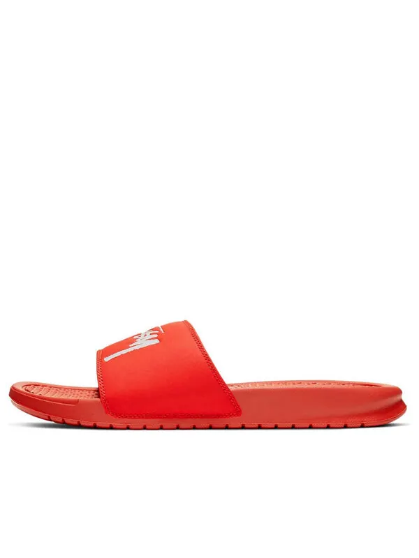 Тапочки x stussy benassi Nike — изображение 1 из 4, красный