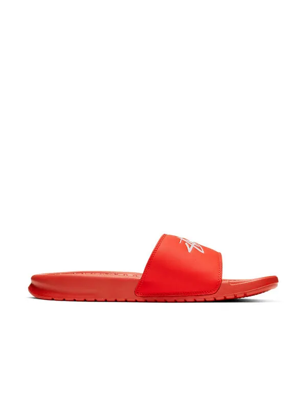 Тапочки x stussy benassi Nike — изображение 2 из 4, красный