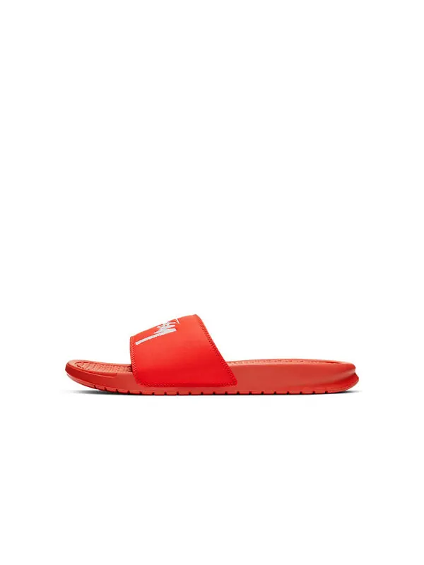 Тапочки x stussy benassi Nike — изображение 3 из 4, красный